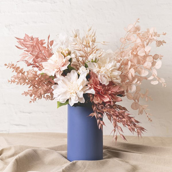 Soft pink Coix Seed Grass Spray, 65cm tall, perfect for elegant home decor and floral arrangements.