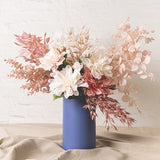 Soft pink Coix Seed Grass Spray, 65cm tall, perfect for elegant home decor and floral arrangements.