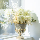 Elegant 65cm white Coix seed grass spray, perfect for adding a touch of sophistication to any decor.
