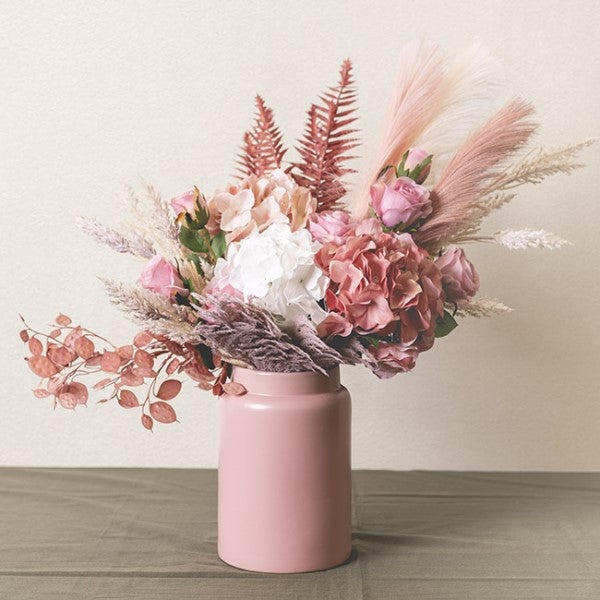 Dusty pink Moonwort Honesty Spray, 63cm tall, adds elegant charm to decor with lifelike details and versatile styling options.