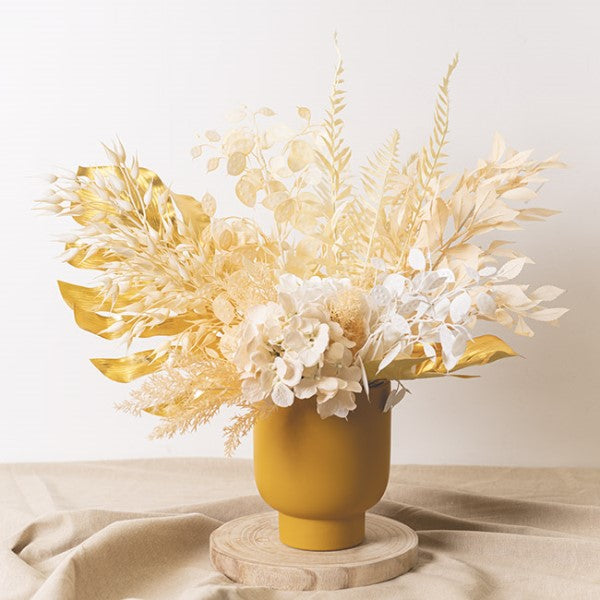 Faux white Moonwort Honesty Spray, 63cmH, perfect for elegant decor with realistic blooms and low maintenance.