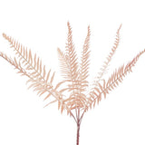 Soft pink artificial forest fern spray, 54cm high, perfect for home decor and floral arrangements.