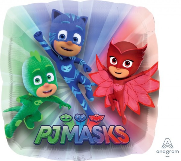 Vibrant 71cm PJ Masks foil balloon, self-sealing and perfect for kids' birthday parties and themed celebrations.