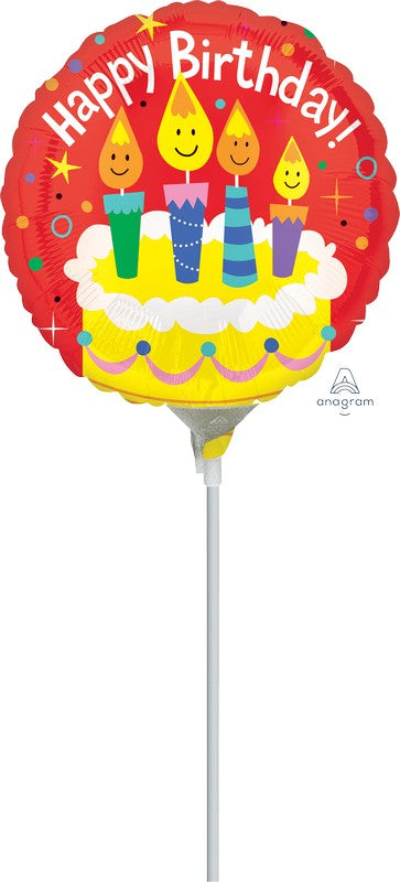 Vibrant 10cm Happy Birthday Candles A10, perfect for adding joy and charm to any birthday cake celebration.