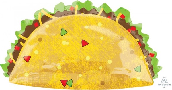 Foil Balloon - Self Sealing Supershape Taco Party