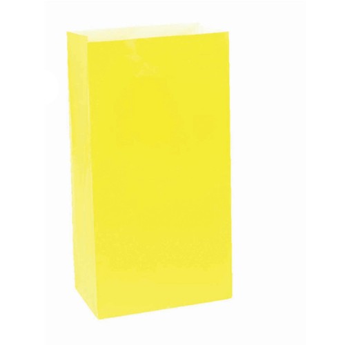 Large Paper Bag Sunshine - Yellow (12 units) - Pack of 12