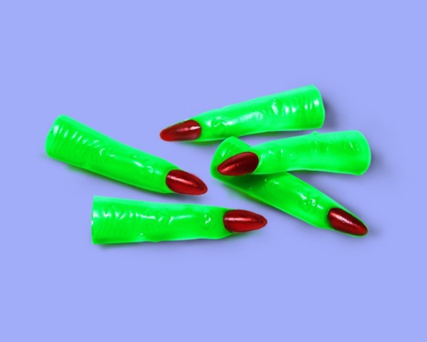 Pack of 10 eerie witch fingers, perfect for Halloween decorations, costumes, and festive fun for all ages.