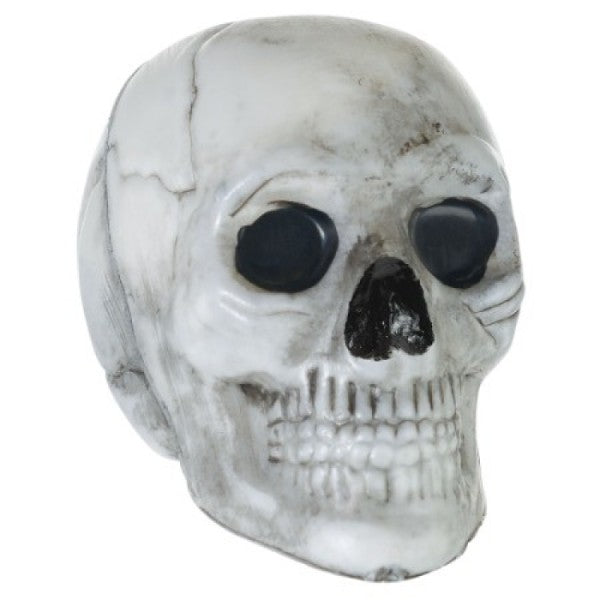 Set of 18 lightweight mini skull ornaments, perfect for Halloween decor and creative displays, each measuring 5cm x 3.8cm.