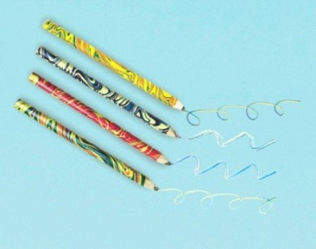 Colorful pack of 8 multi-color pencils, ideal for creative projects, classrooms, and as fun party favors.