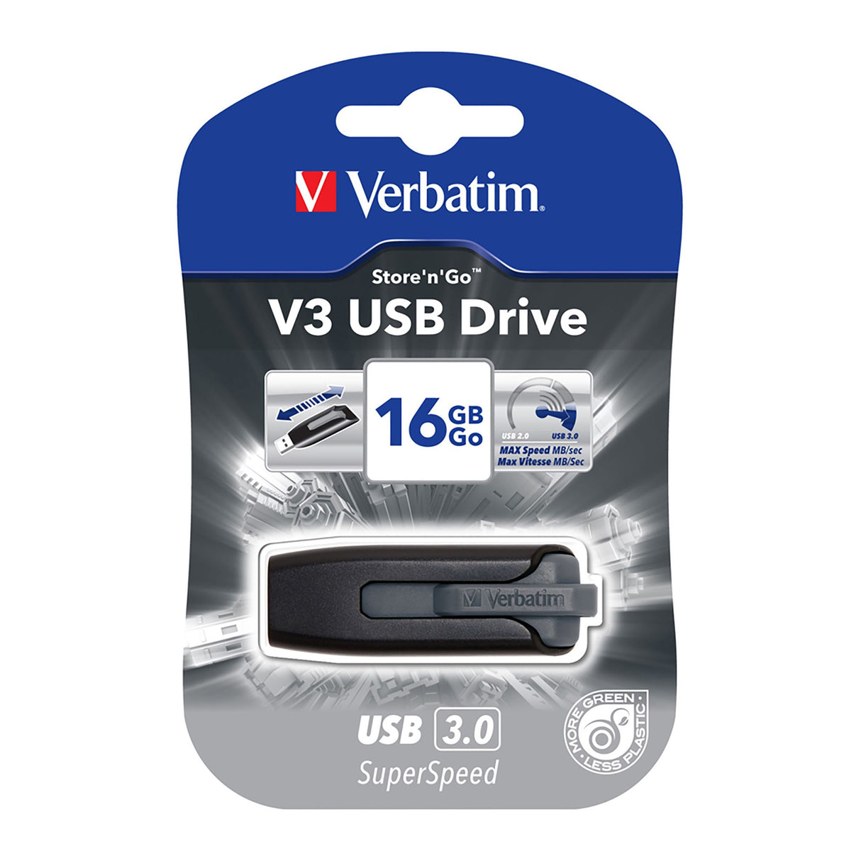 Verbatim Store'n'go V3 Usb 3.0 Dr 16gb Gry