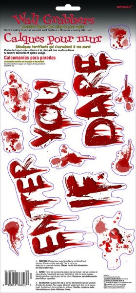 Wall Grabber Decals - Asylum Value Pack: Eerie, removable vinyl stickers for unique wall art and creative decor.