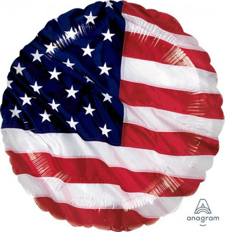 Vibrant 45cm self-sealing foil balloon in flying colors, perfect for celebrations like birthdays and baby showers.