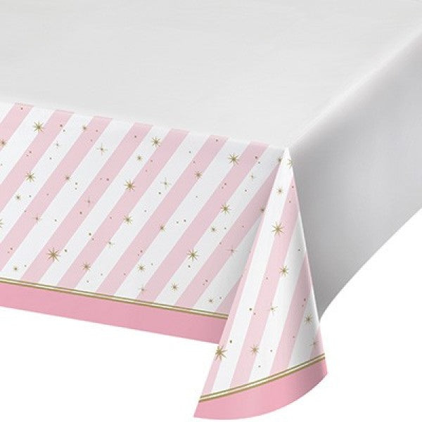 Vibrant Twinkle Toes table cover with border print, measuring 137CM x 259CM, perfect for parties and celebrations.