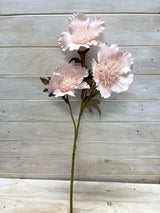 Lifelike pink kapok flower spray adds elegance to decor, perfect for low-light spaces and maintenance-free arrangements.
