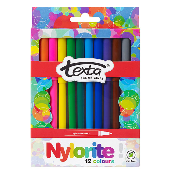 Texta Nylorite Color Mrkr Pk12