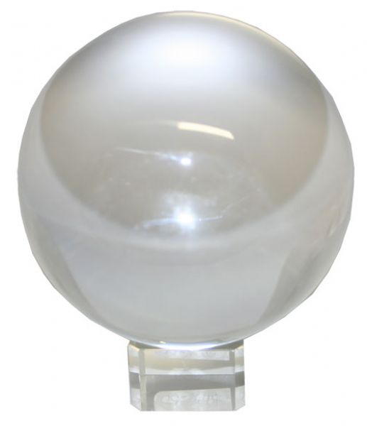 A stunning 110mm crystal ball on an elegant stand, ideal for decor, meditation, or crystal healing.