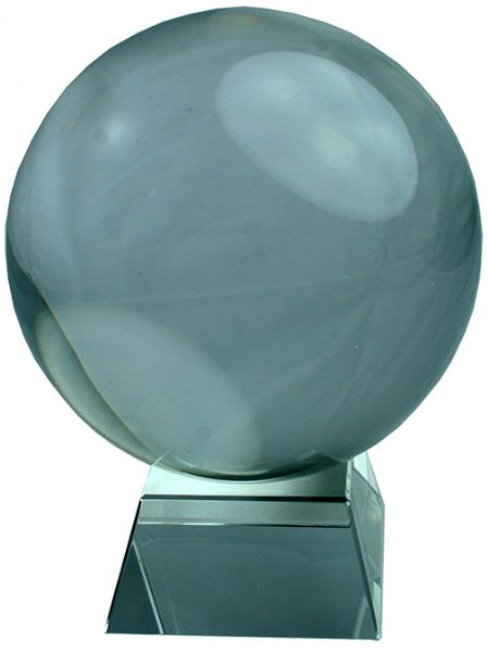 130mm crystal ball on a stand, enhancing interiors with elegance and clarity, ideal for decor and meditation.