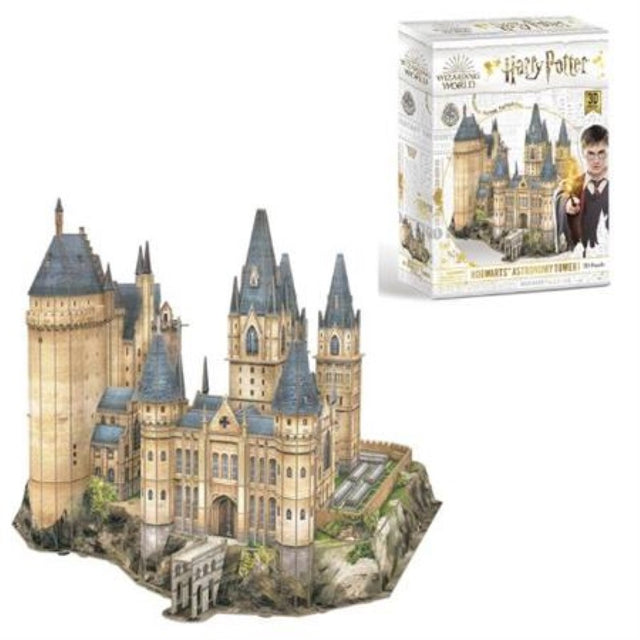 3D paper model of Harry Potter's Hogwarts Astronomy Tower, detailed replica, 237 pieces, measures 16.7" x 17.6" x 12.8".