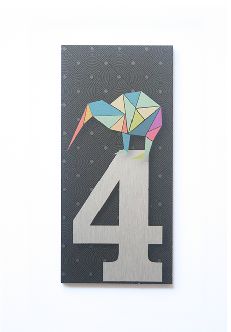 Letter Box Numbers - House Number - '4'