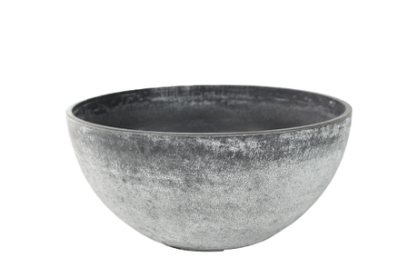 Contemporary Nova Small Concrete Bowl (12 x 25cm) for stylish home decor, ideal for plants or serving snacks.