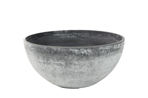 Contemporary Nova Small Concrete Bowl (12 x 25cm) for stylish home decor, ideal for plants or serving snacks.