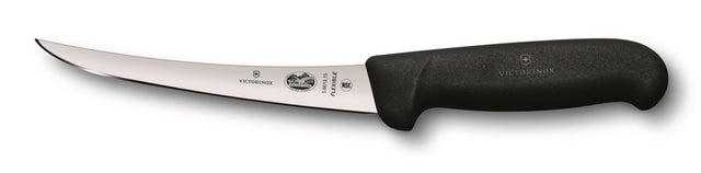 Victorinox Dual Grip Boning Knife with a 15cm curved flexible blade, designed for precision cutting and ergonomic handling.