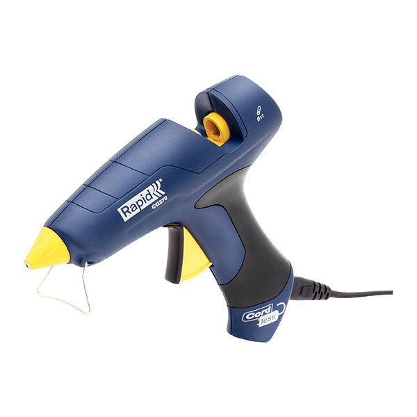 Cordless Rapid Glue Gun Cg270 with soft grip, quick heat-up, high output, and adjustable stand for versatile adhesive projects.