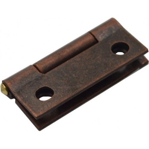 Premium 37mm steel butt hinge in Florentine bronze, featuring fixed brass pin for enhanced door security and smooth operation.