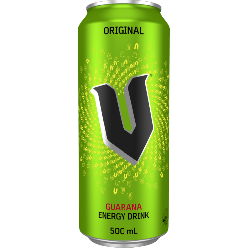 V Original Guarana Energy Drink 500ml (12 Cans)