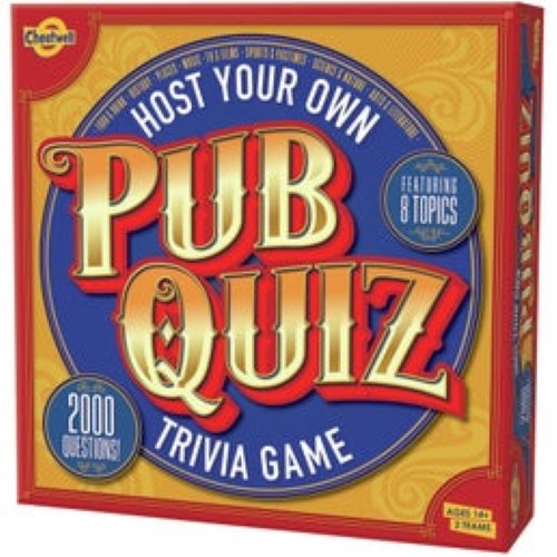 "Engaging trivia game for home with 2000 questions across 8 categories, perfect for family and friends gatherings."