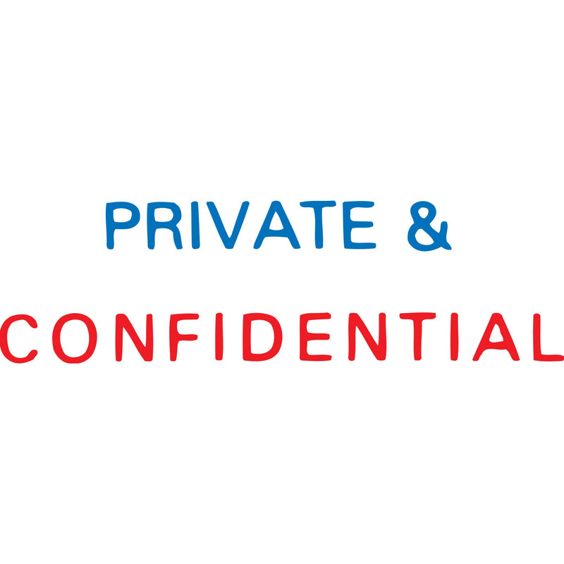 Xstamper Cx-Bn 2010 Private & Confidential Red/Blue