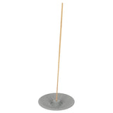 Grey Energy Terracotta Incense Plate, 9 cm wide, ideal for meditation and creating a calming atmosphere in any decor.
