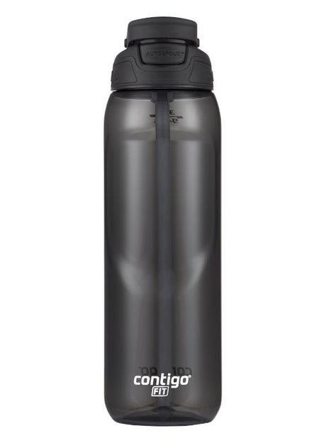 Black Contigo Autospout Fit 946ml sports bottle with one-handed spill-proof drinking and ergonomic grip for active lifestyles.