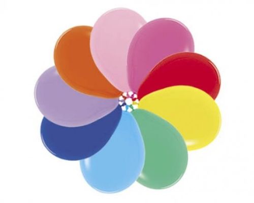 Vibrant 6-pack of 45cm Sempertex latex balloons in assorted colors, perfect for parties and events. Durable and stylish.