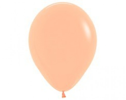 Peach blush latex balloons (45 cm) in a pack of 6, perfect for enhancing any celebration decor.