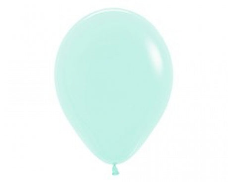 90cm pastel matte green latex balloons in a 2-pack, perfect for vibrant decorations at any celebration.