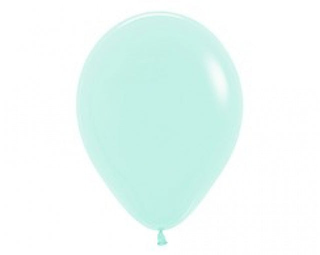 90cm pastel matte green latex balloons in a 2-pack, perfect for vibrant decorations at any celebration.