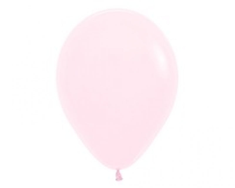 12cm pastel matte pink latex balloons in a pack of 50, perfect for elegant celebrations and versatile decor.