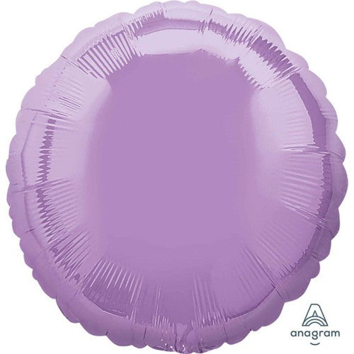 Standard Circle Balloon in Pearl Lavender, 45cm, perfect for elegant celebrations like birthdays and weddings.