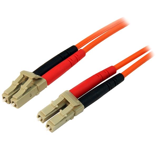 Fiber Optic Cable 3m LC to LC, 50/125 micron, LSZH jacket for safe, high-speed multimode data transmission.