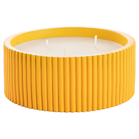 Scented Candle Evelyn II Blooming Daisy, 215g, with floral aroma for a serene atmosphere and elegant decor enhancement.