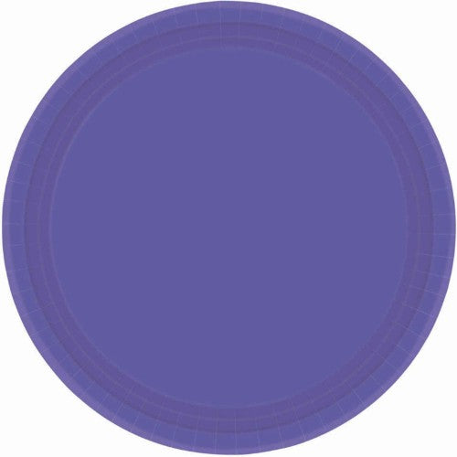 Paper Plates Round New Purple  - 17cm - Pack of (20)