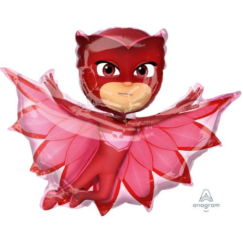 Vibrant Supershape PJ Masks Owlette balloon, perfect for themed parties and decorations for young fans.