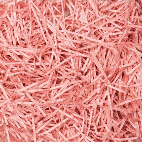 Vibrant pink Easter shred paper, perfect for decorating baskets and gifts, eco-friendly and easy to use.