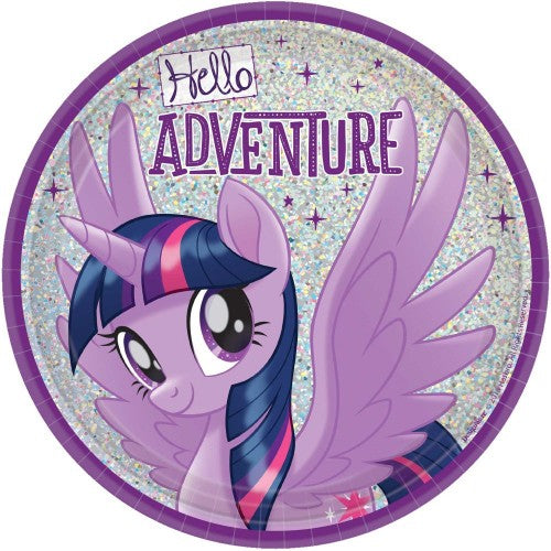 My Little Pony 17cm plates pack of 8 featuring vibrant character designs for delightful birthday parties and gatherings.