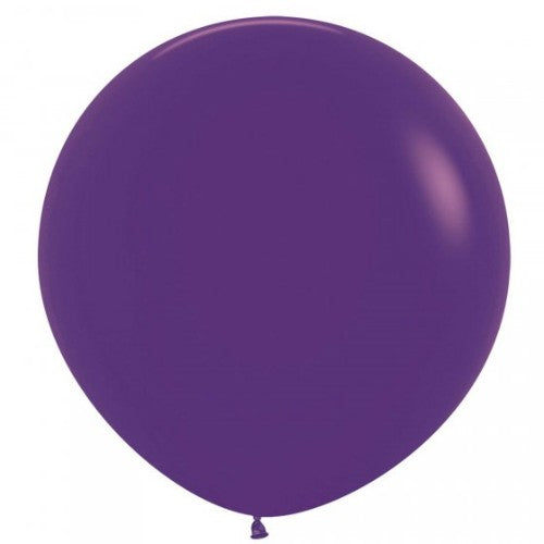 Pack of 3 vibrant Sempertex 60cm Fashion Violet Latex Balloons for elegant celebrations and stunning decorations.