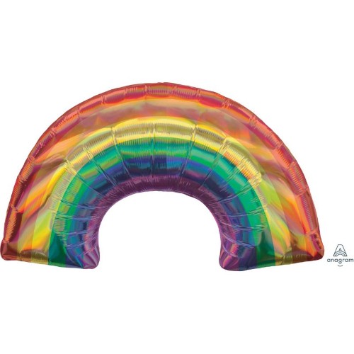 Foil Balloon - Supershape Holographic Iridescent Rainbow