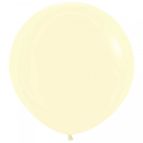 Pastel matte yellow latex balloons in a pack of 3, perfect for joyful celebrations and versatile decorating options.