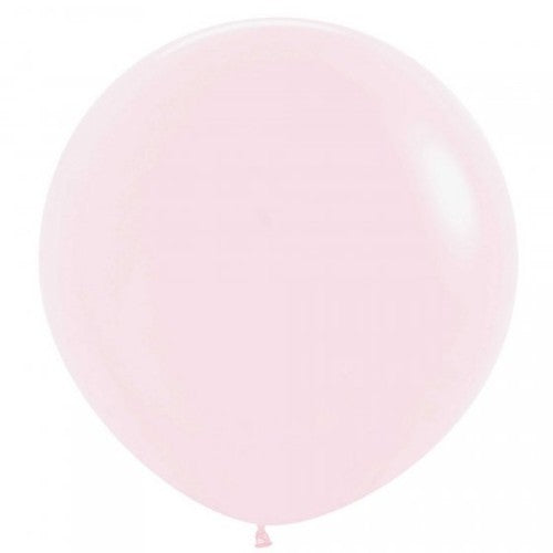 Pastel matte pink latex balloons, 60cm, pack of 3, perfect for elegant event decor and DIY party planning.