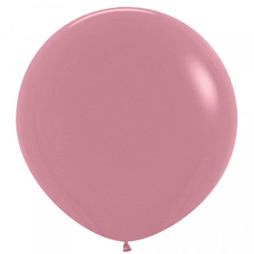 Pack of 3 Sempertex 60cm rosewood latex balloons, perfect for elegant celebrations and vibrant party decor.